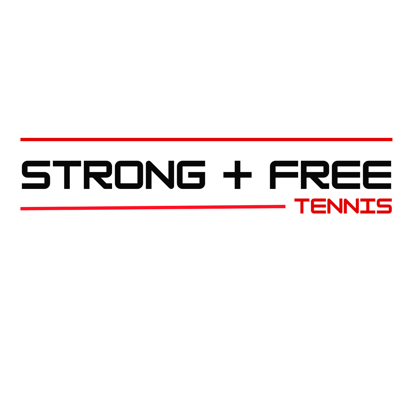 Tennis tee, multiple colors. S+F signature wordmark logo design.