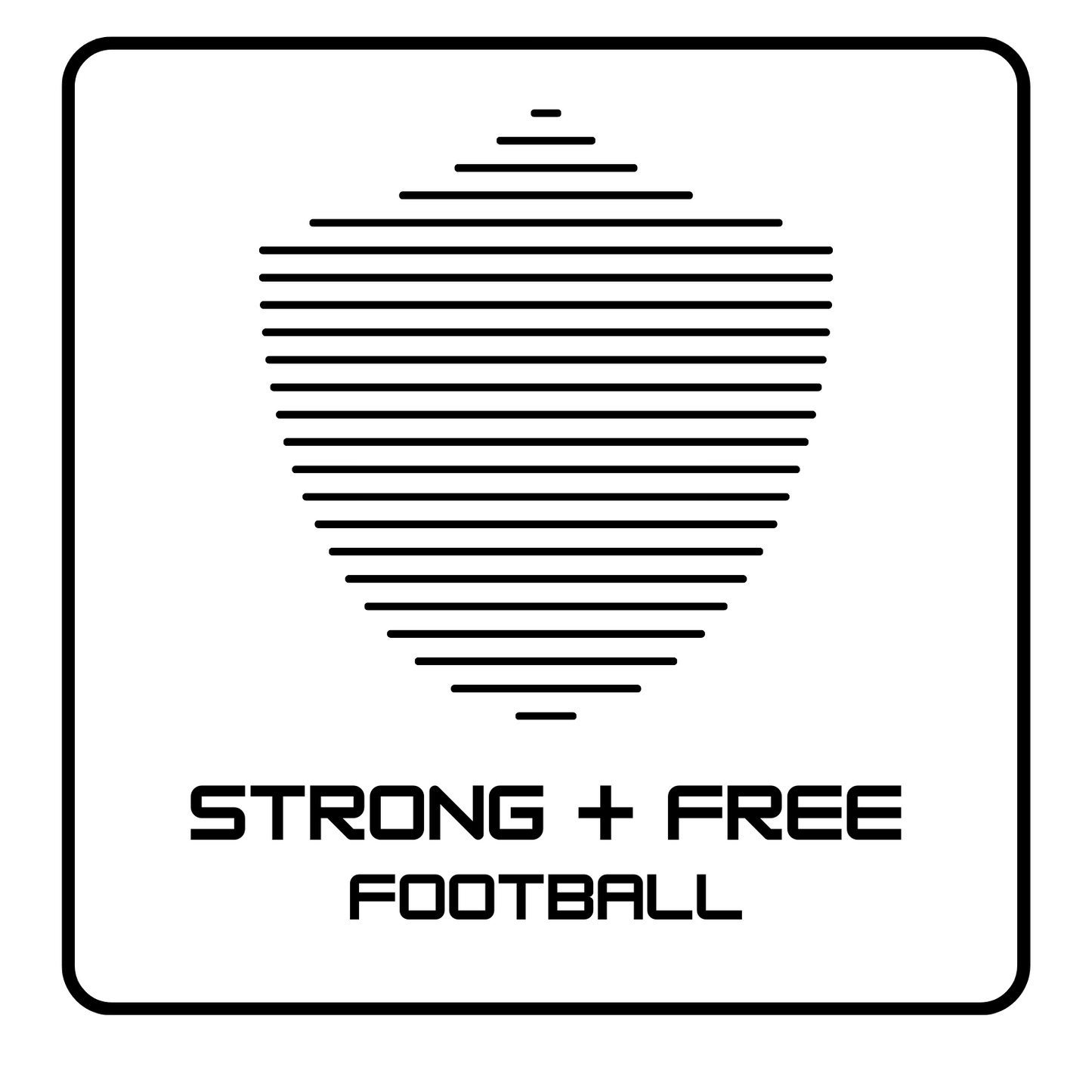 Men's football tee, various colors. S+F signature shield logo design, reverse white icon.