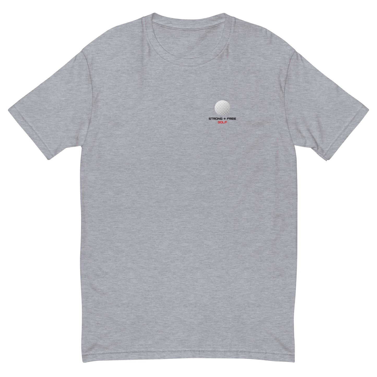 Men's golf tee, multiple colors. S+F custom logo design, digital golf I.