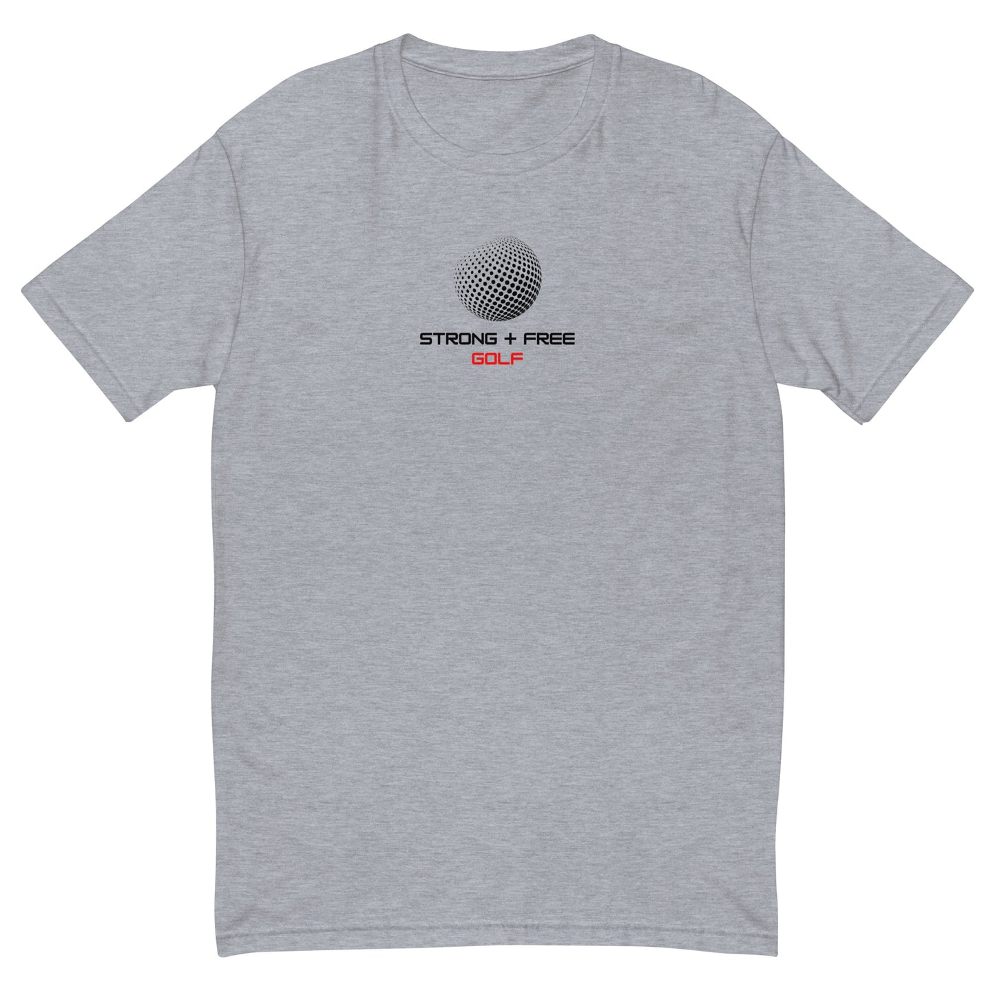 Men's golf tee, multiple colors. S+F signature golf logo design.