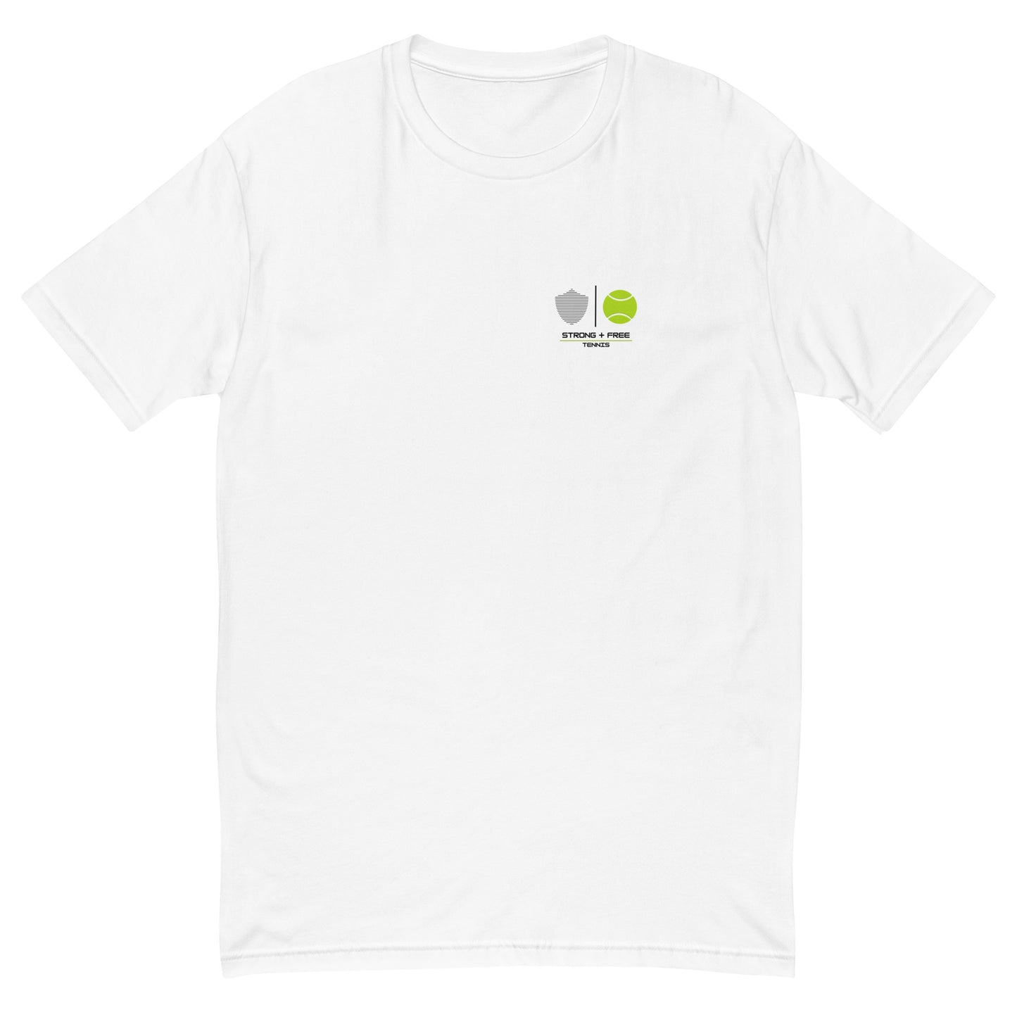 Tennis tee, multiple colors. S+F custom tennis logo design, ball art I.