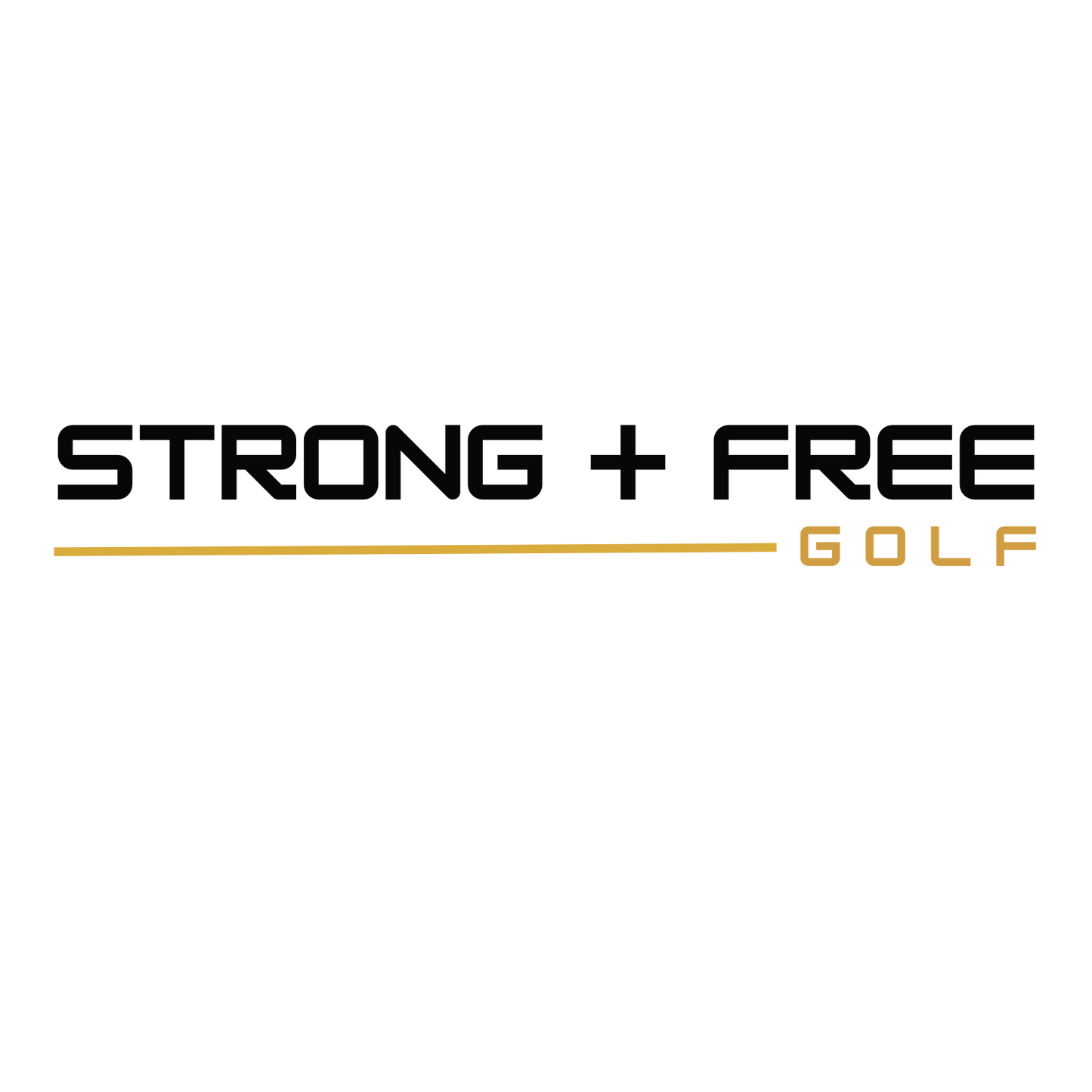 Men's golf tee, various colors. S+F signature wordmark logo design I.