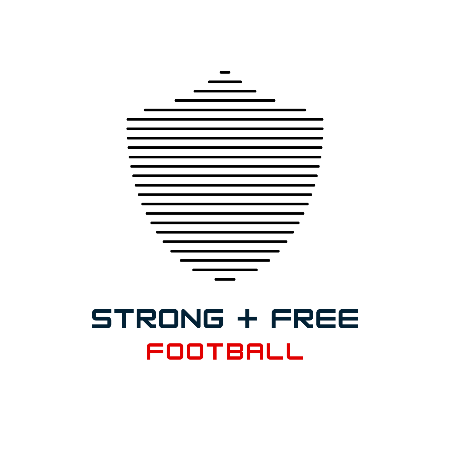 Football tee, white. S+F signature shield logo.