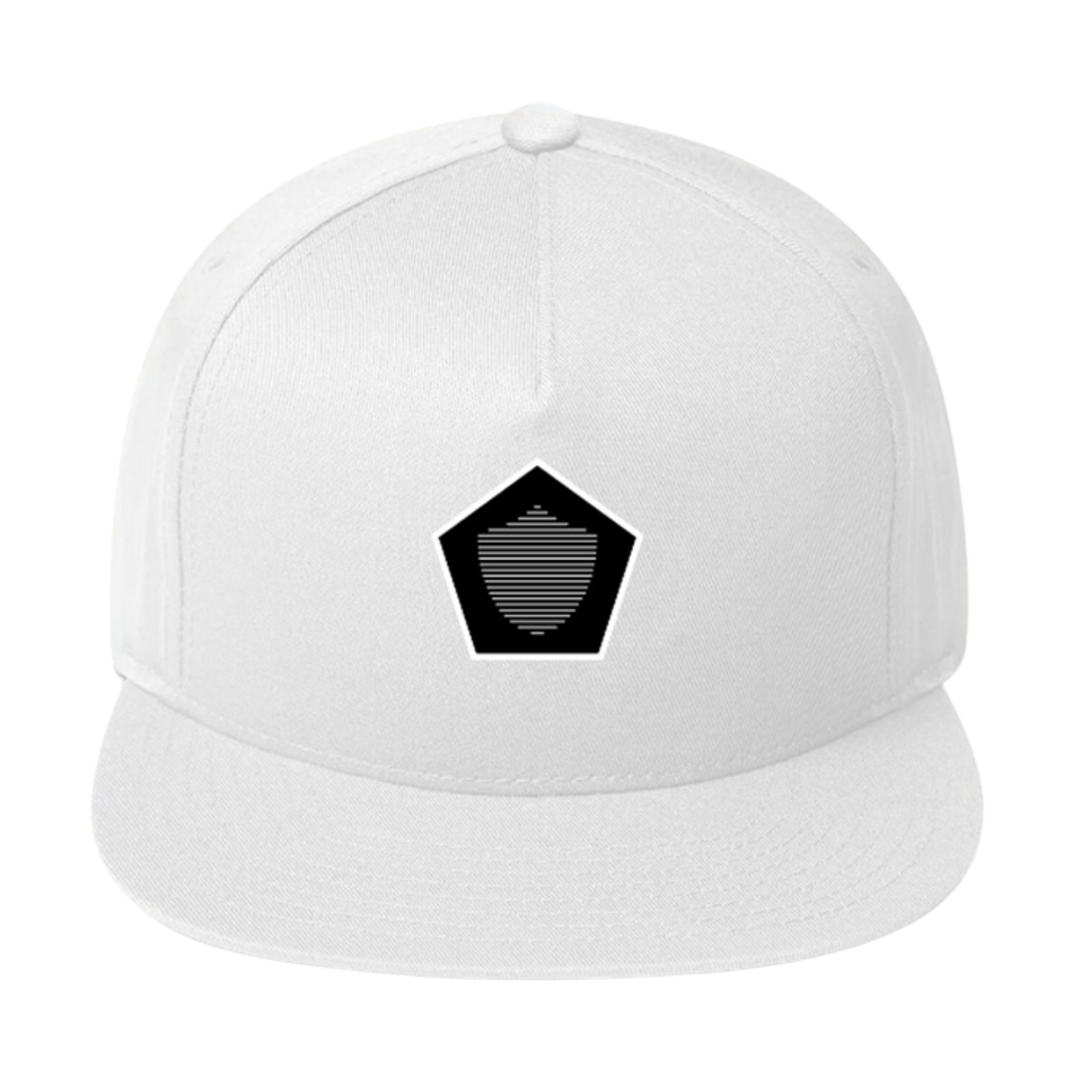 Flat Bill Cap, various colors. S+F signature shield logo design, reverse black pentagon.