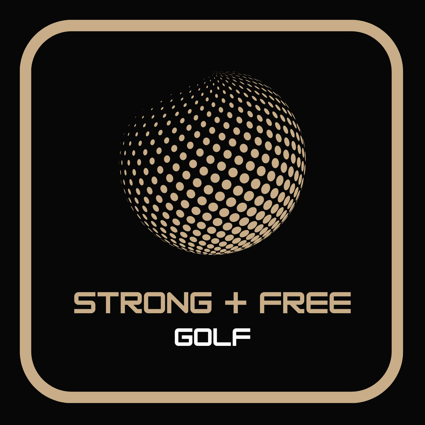 Men's golf tee, multiple colors. S+F signature golf logo design.