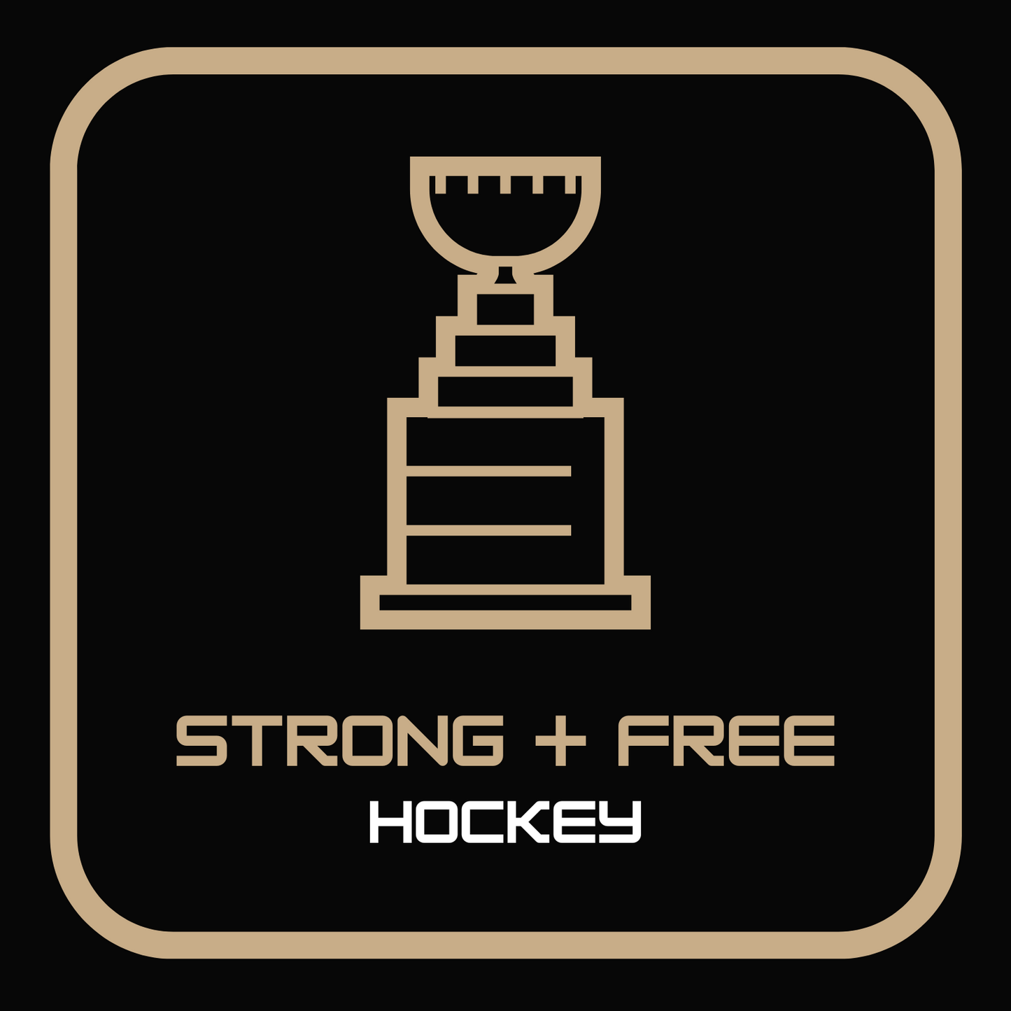 Hockey tee, various colors. S+F signature hockey logo design I.