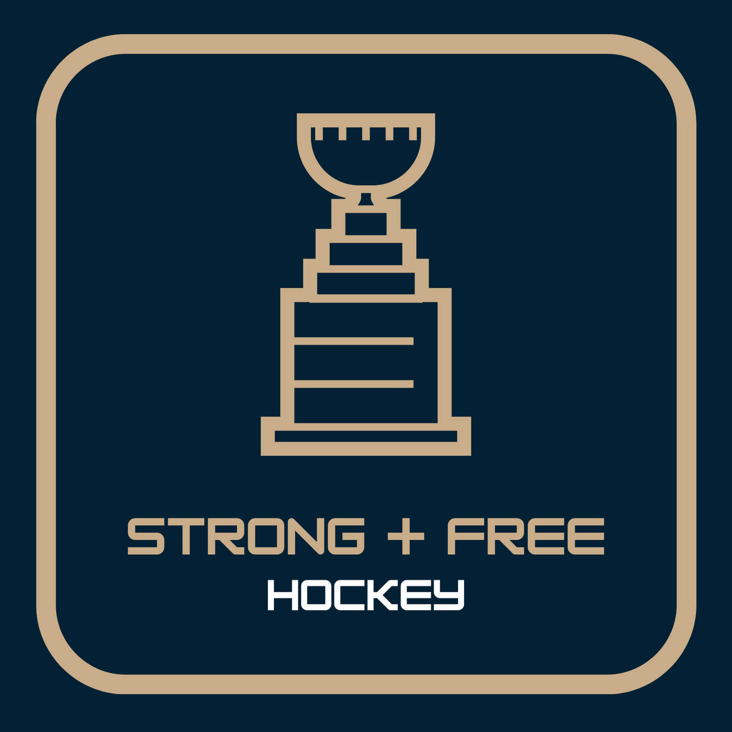 Hockey tee, various colors. S+F signature hockey logo design I.