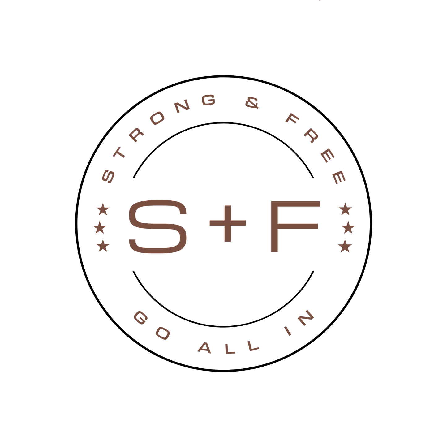 Women's Crop Top, White. S+F Circle Logo Design.
