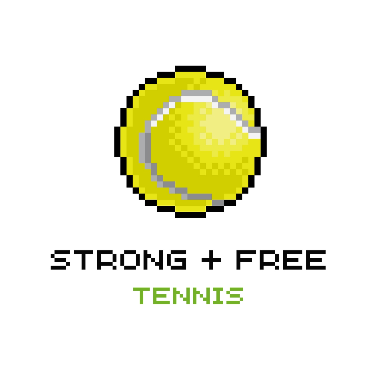 Tennis tee, multiple colors. S+F digital tennis logo design I.