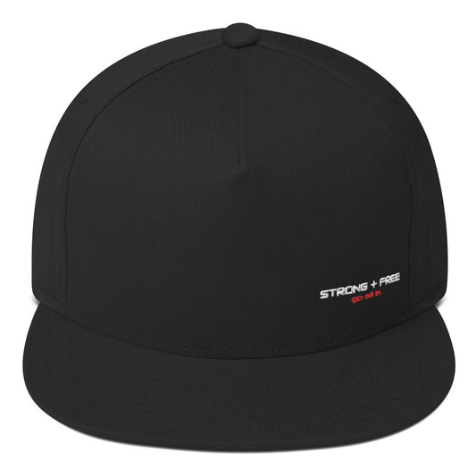 Flat Bill Cap, multiple colors. S+F signature wordmark logo design.