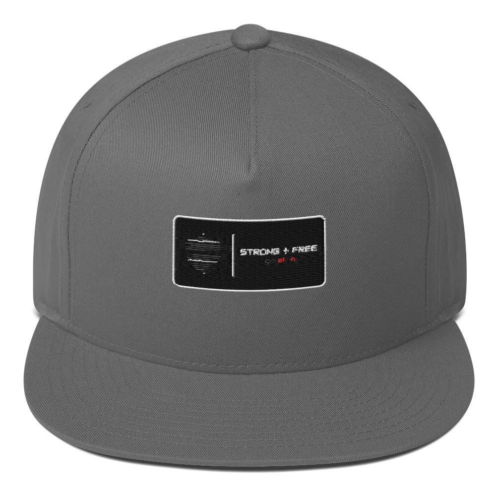 Flat Bill Cap, various colors. S+F signature shield logo design.