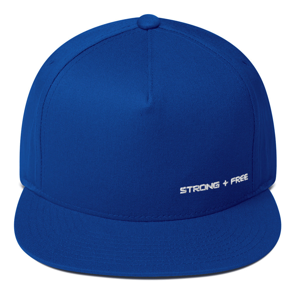 Flat Bill Cap, various colors. S+F signature wordmark logo design.