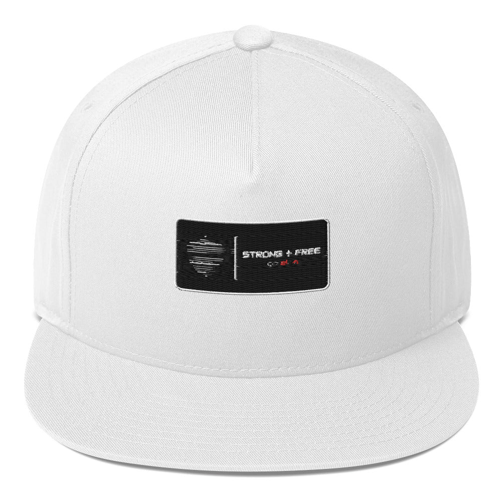 Flat Bill Cap, various colors. S+F signature shield logo design.