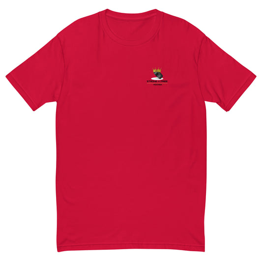 Hockey tee, various colors. S+F custom hockey logo design, crown logo.