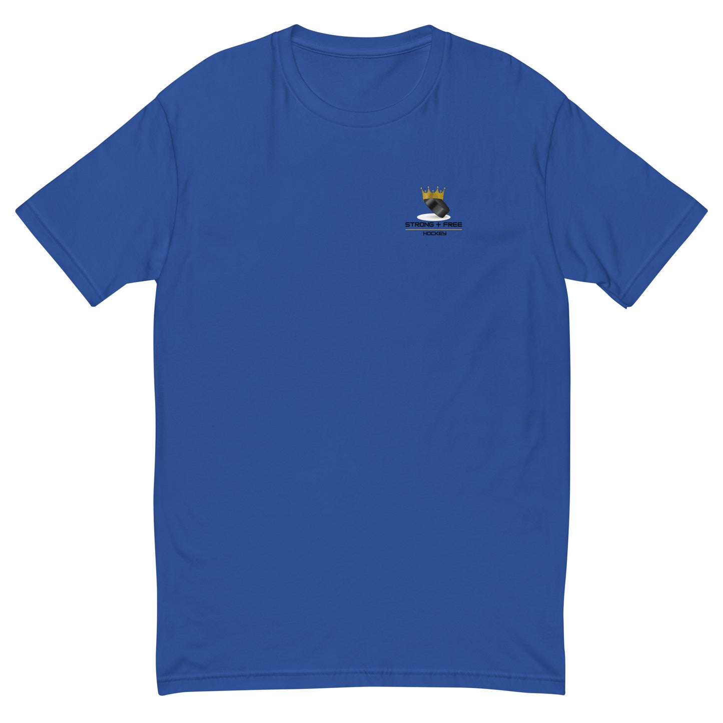Hockey tee, various colors. S+F custom hockey logo design, crown logo.