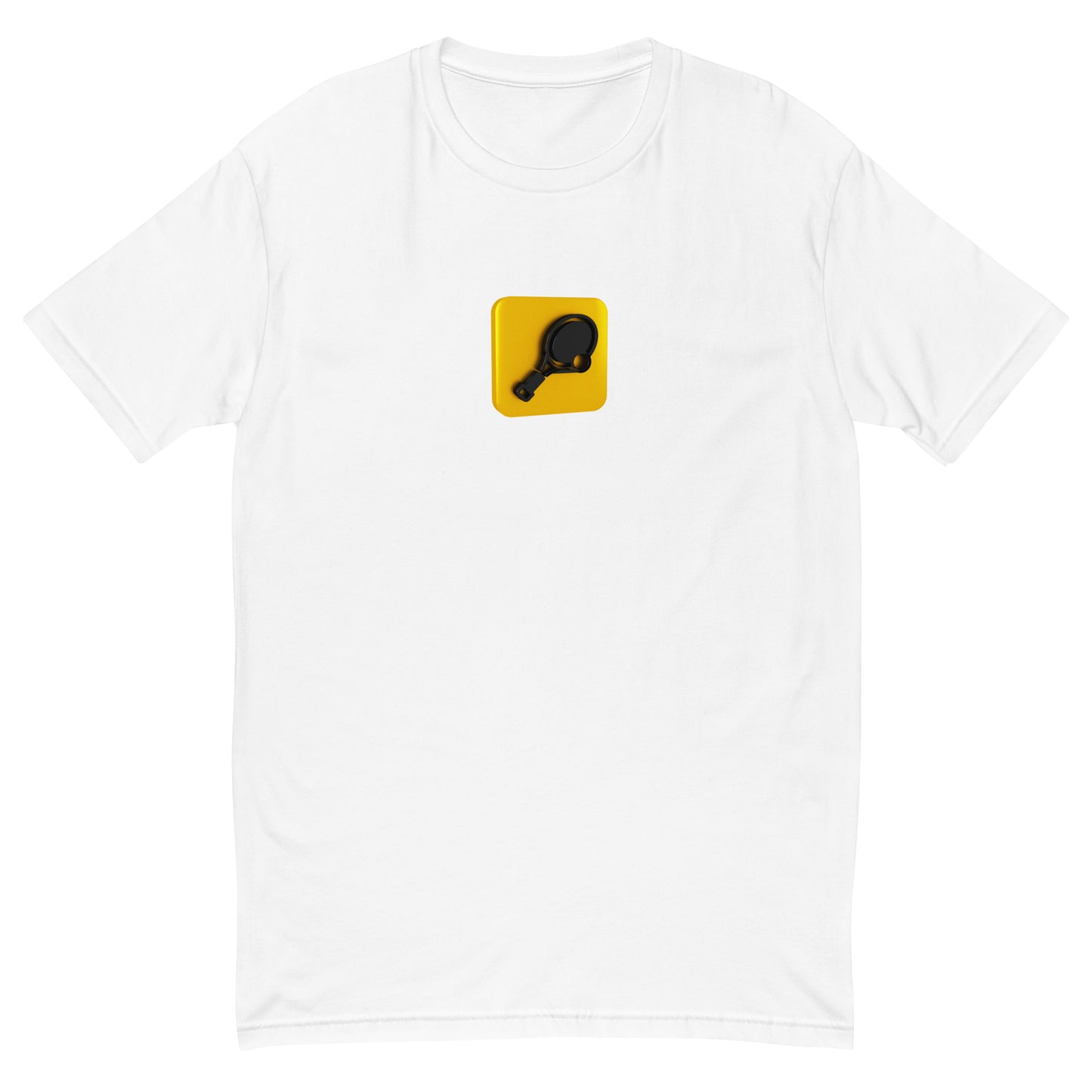 Tennis tee, multiple colors. S+F custom logo design, 3D icon.