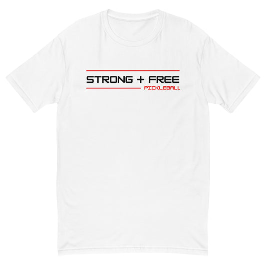 Men's tee, multiple colors. S+F signature wordmark logo design.