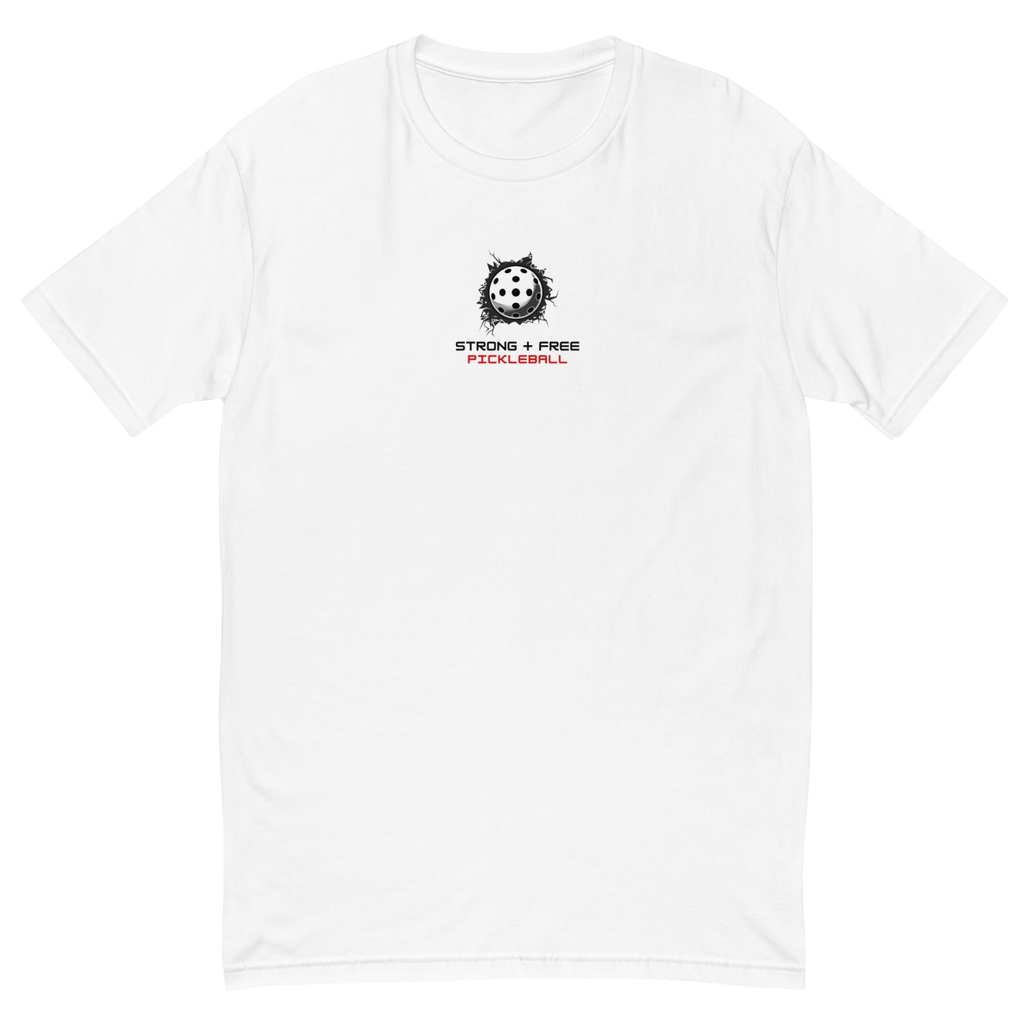 Men's tee, multiple colors. S+F custom logo design, pickleball III.