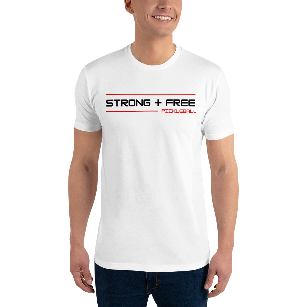 Men's tee, multiple colors. S+F signature wordmark logo design.