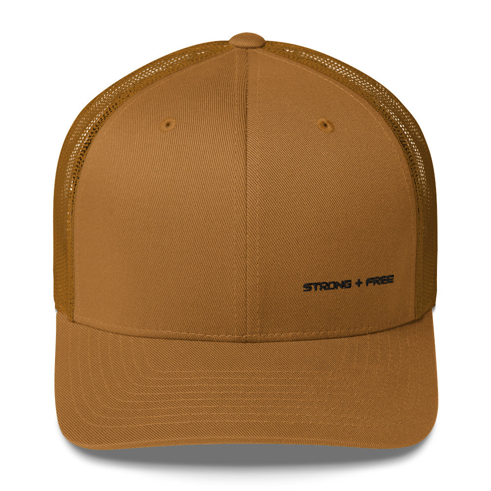 Trucker Cap, various colors. S+F signature wordmark logo design.