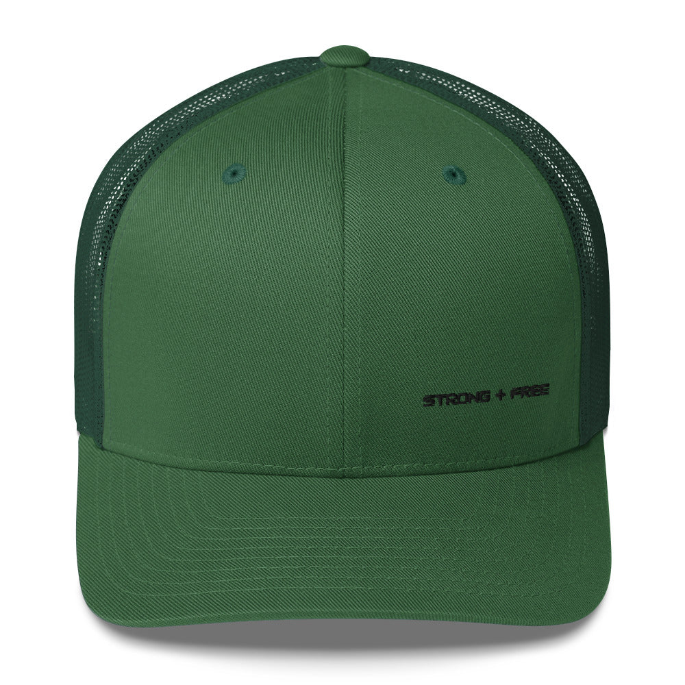 Trucker Cap, various colors. S+F signature wordmark logo design.