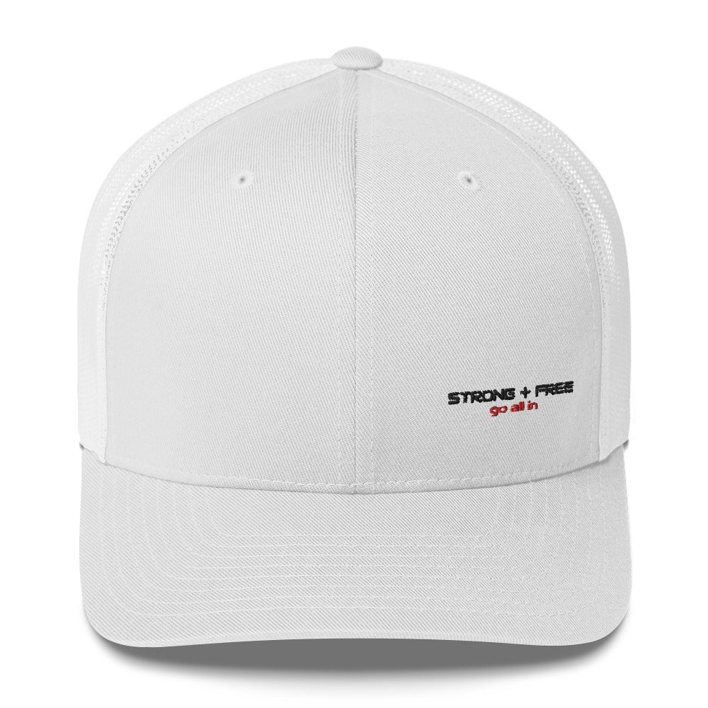 Trucker Cap, multiple colors. S+F signature wordmark logo design.